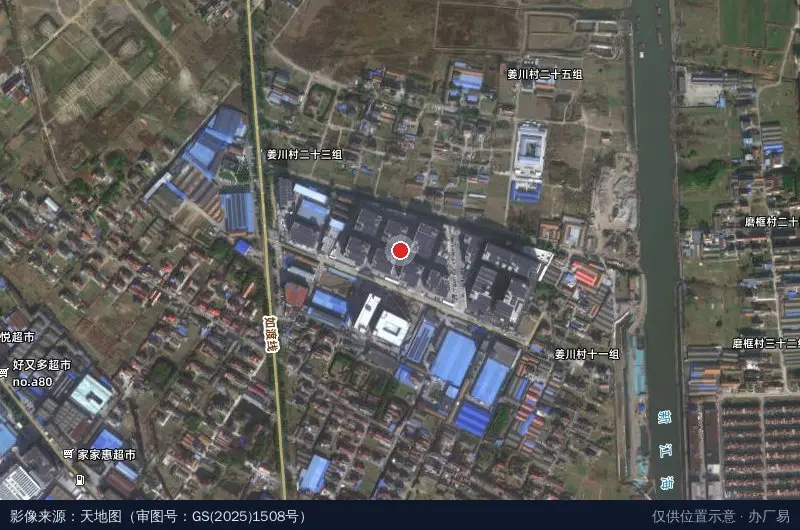 唐正纺织科技产业园卫星位置示意图