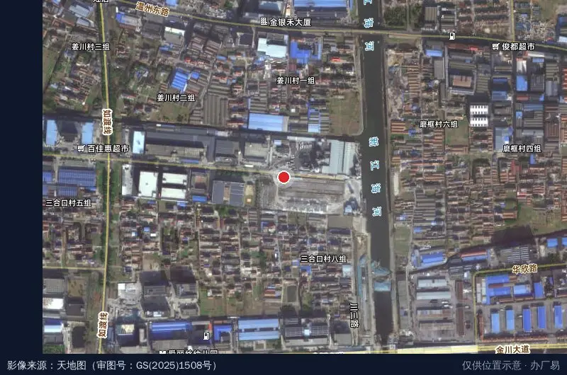 南通舒凯工业园区卫星位置示意图