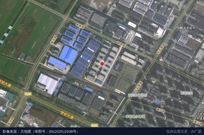 锦汇科技园(北临港创新谷· 新一代信息技术产业园一期)卫星位置示意图