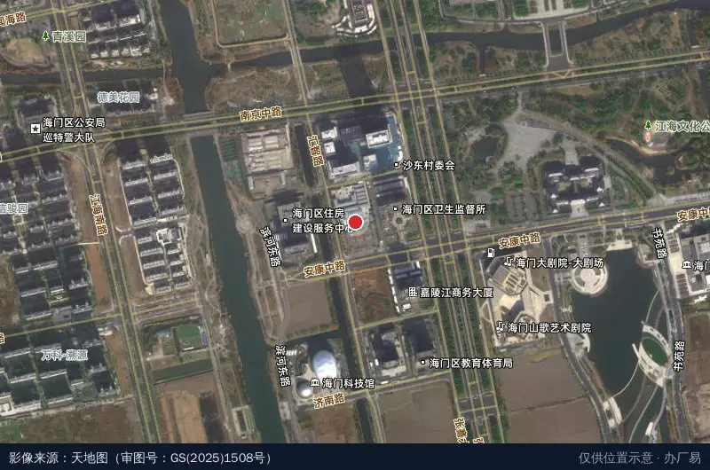 Beeplus未来智谷(建设中)卫星位置示意图