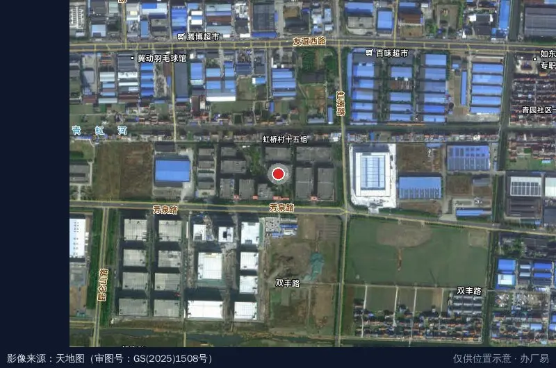 如东县半导体产业园卫星位置示意图