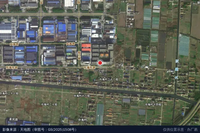 明晟科技产业园卫星位置示意图