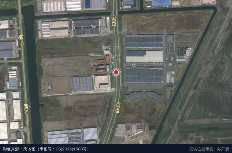 坤鼎通州湾科技智造未来园卫星位置示意图