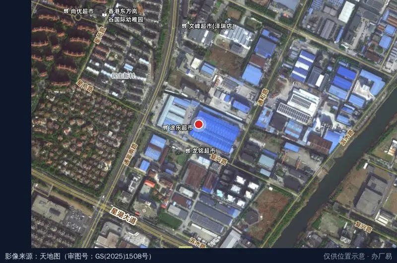 中尚物流园卫星位置示意图