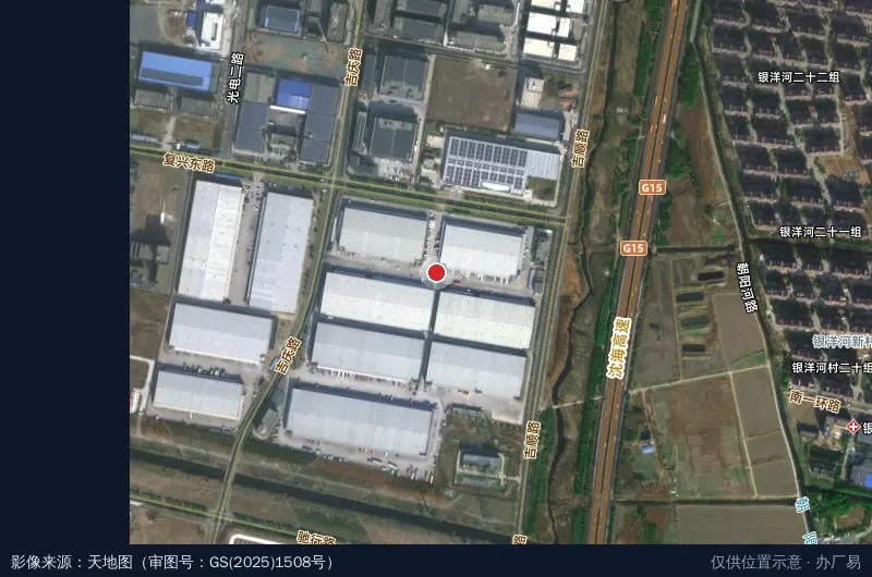 南通普菱物流产业园卫星位置示意图