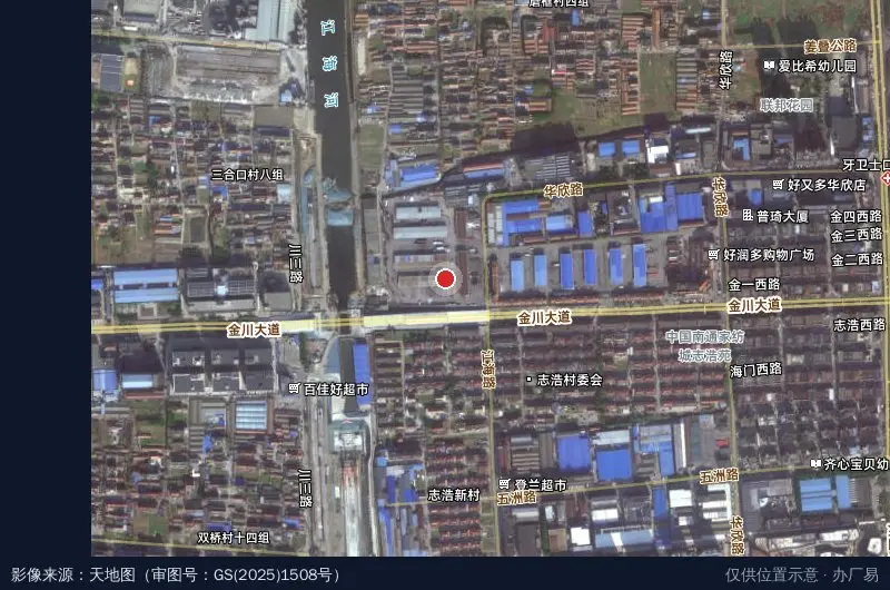 飞鹤物流中心D区卫星位置示意图