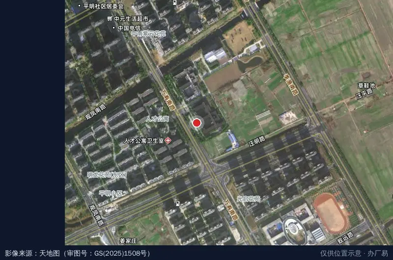 如皋电子商务产业园B座卫星位置示意图