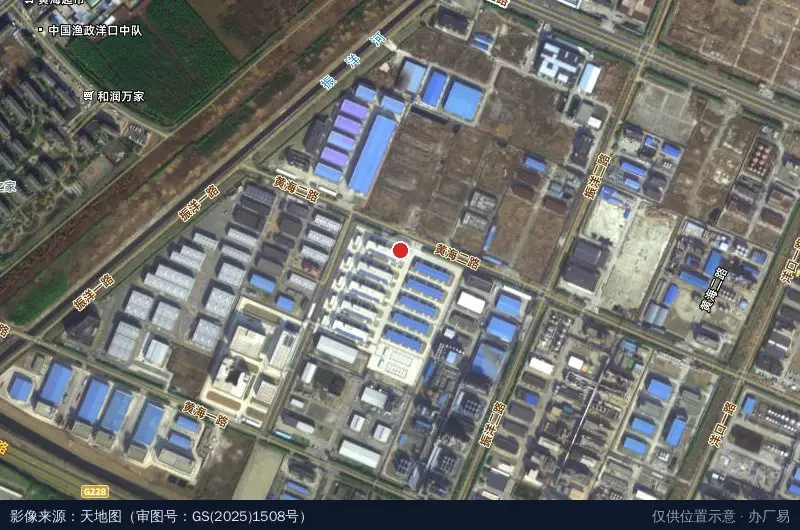 洋口半导体新材料(电子化学品)产业园卫星位置示意图