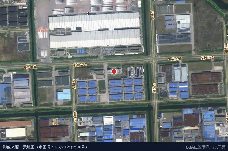 申港产业园卫星位置示意图