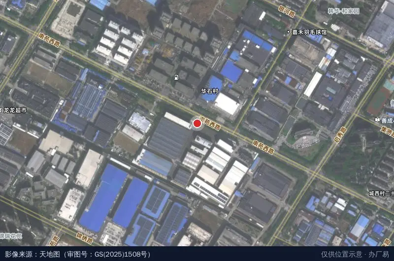 启东经济开发区力达科创园卫星位置示意图
