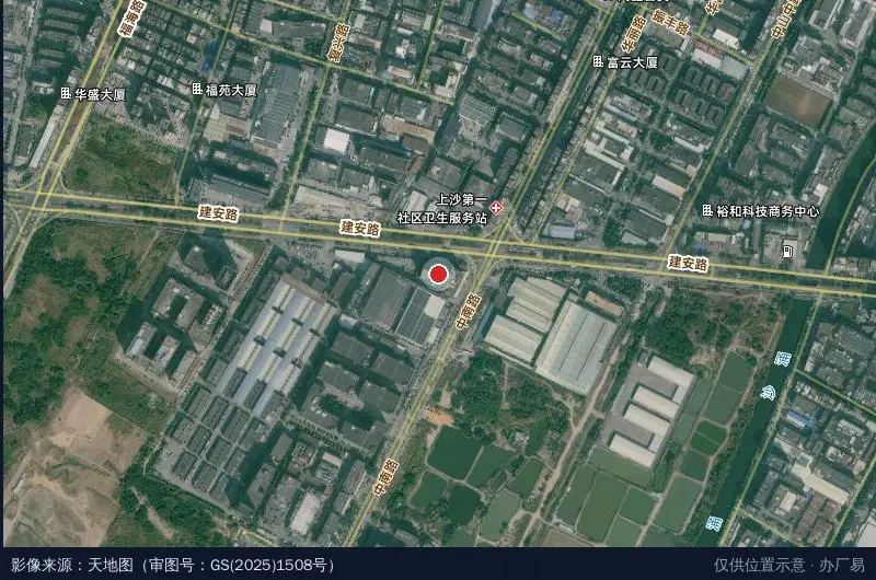 金旭工业园卫星位置示意图
