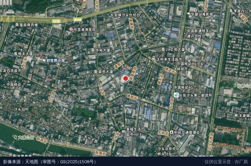 荃泽工业园卫星位置示意图