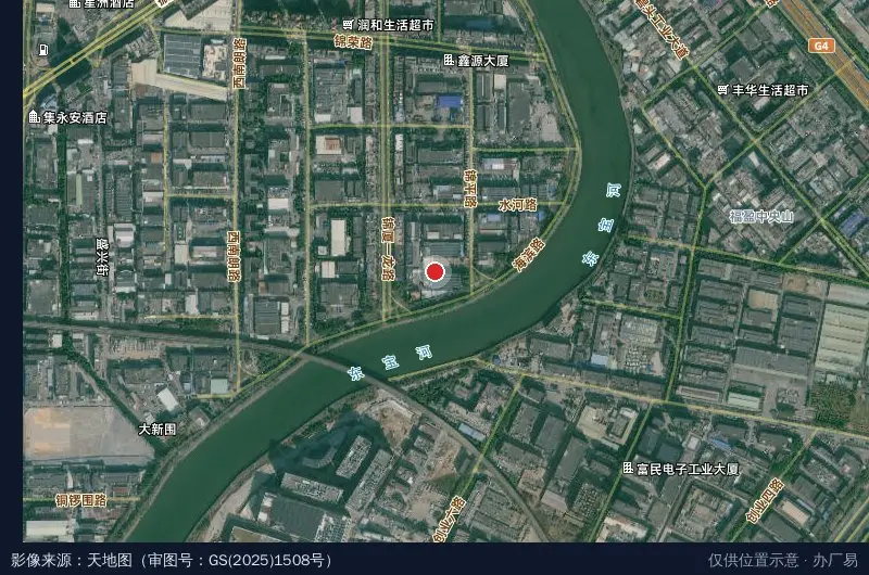 永存汇工业园卫星位置示意图