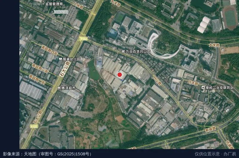 恒兆工业园卫星位置示意图