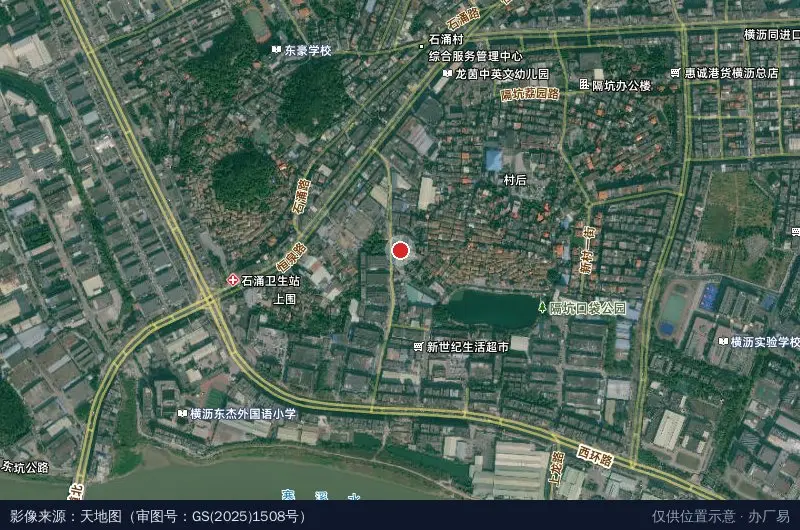 福星工业园卫星位置示意图