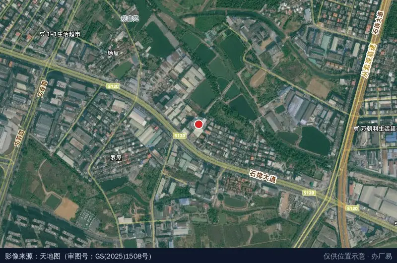 光顺工业园卫星位置示意图