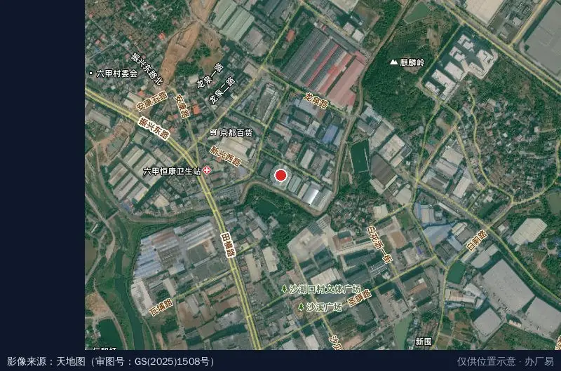 旭东华工业园卫星位置示意图