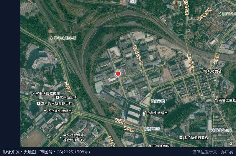 兴达工业园卫星位置示意图
