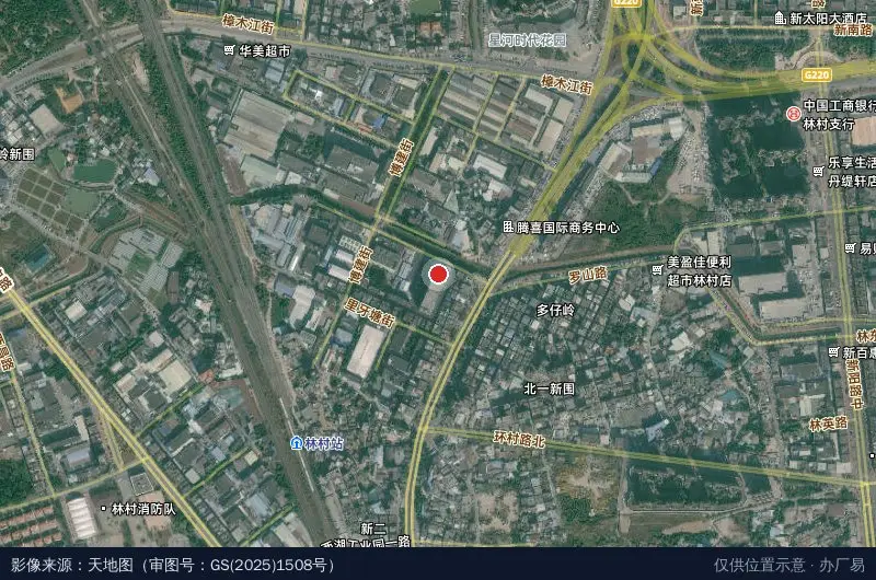 JOMHYM晶瀚工业园卫星位置示意图