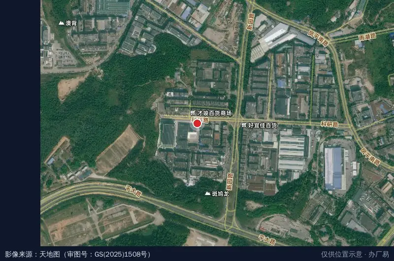 岭源工业园卫星位置示意图
