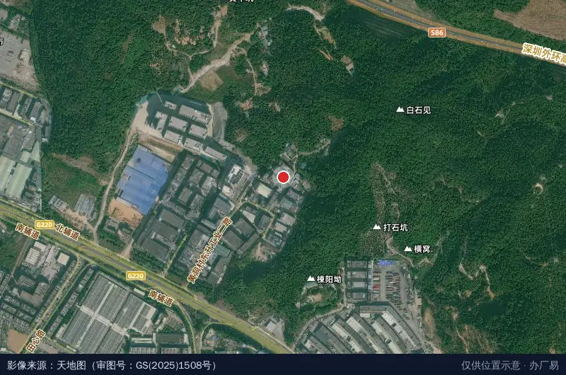 恒轿工业园卫星位置示意图