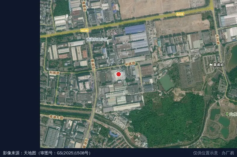 泰华工业园卫星位置示意图