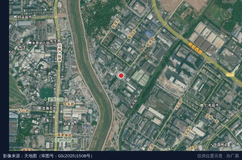 东莞市益铁工业园(装修中)卫星位置示意图