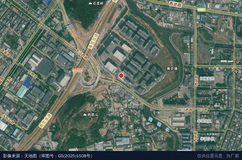 光达制造工业园区卫星位置示意图