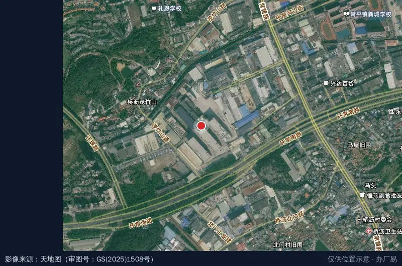 常利智能科技园卫星位置示意图