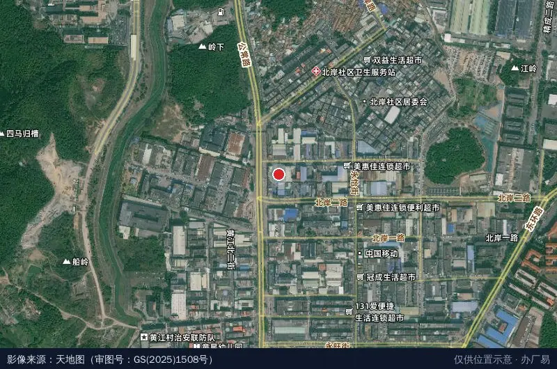 君安工业园卫星位置示意图