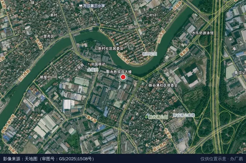 三盈科技园卫星位置示意图