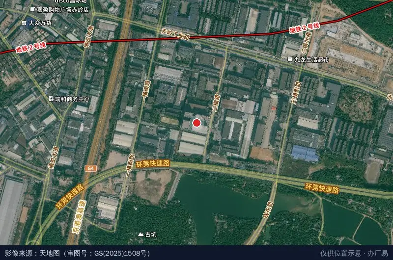 厚道科技园卫星位置示意图
