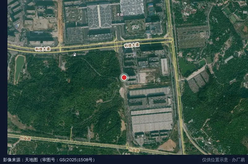 高发科技园卫星位置示意图