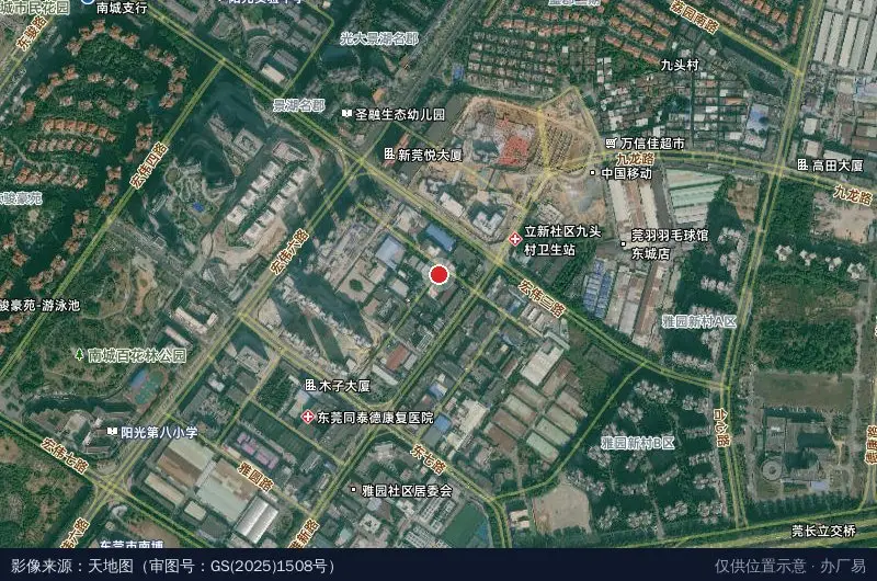 莱诺科技园卫星位置示意图