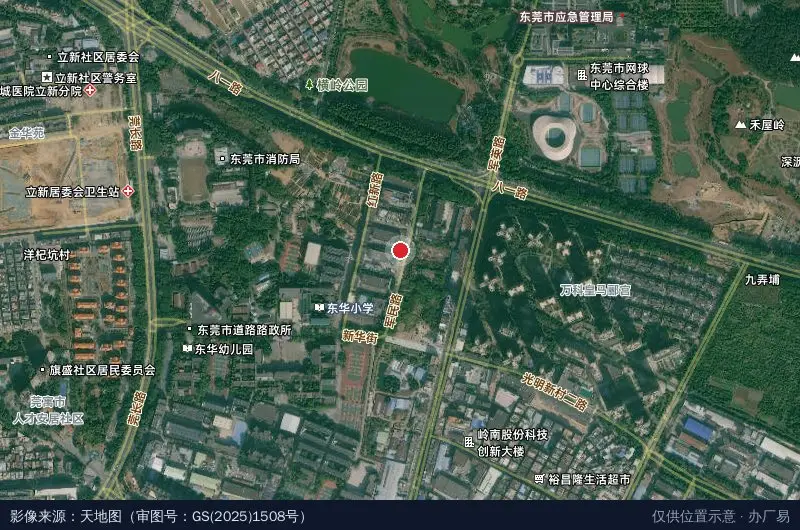 宏展科技园卫星位置示意图