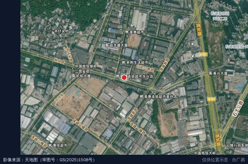 雄辉科技园卫星位置示意图