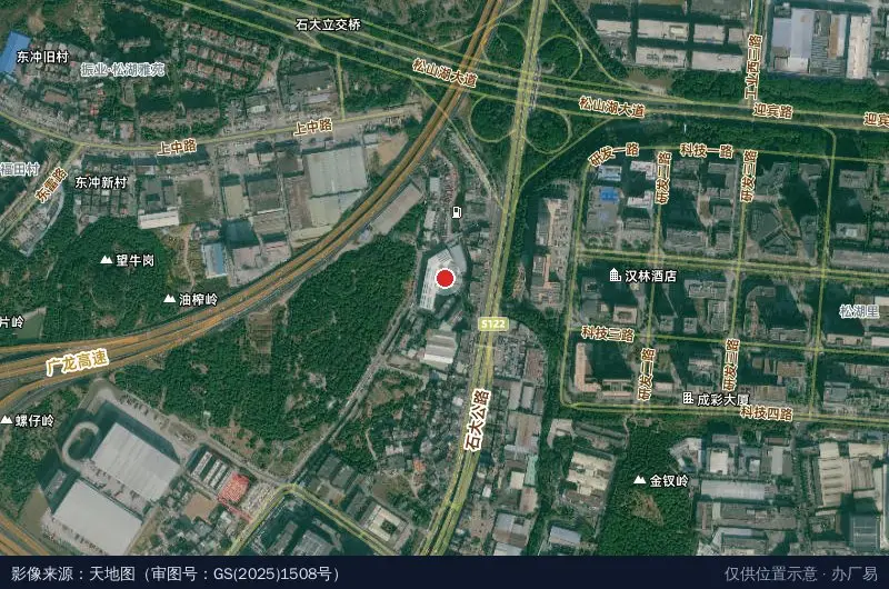 秉汇科技园卫星位置示意图