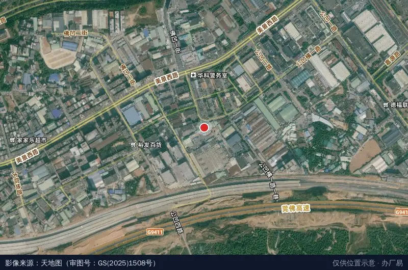 恒辉科技产业园卫星位置示意图