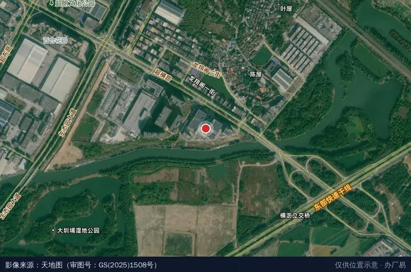 航达科技园卫星位置示意图