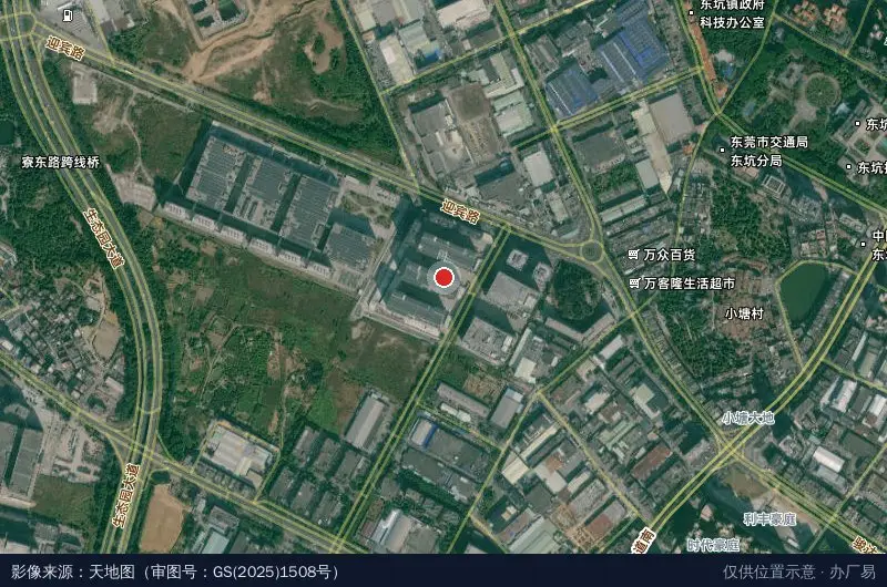 睿翔科技园卫星位置示意图