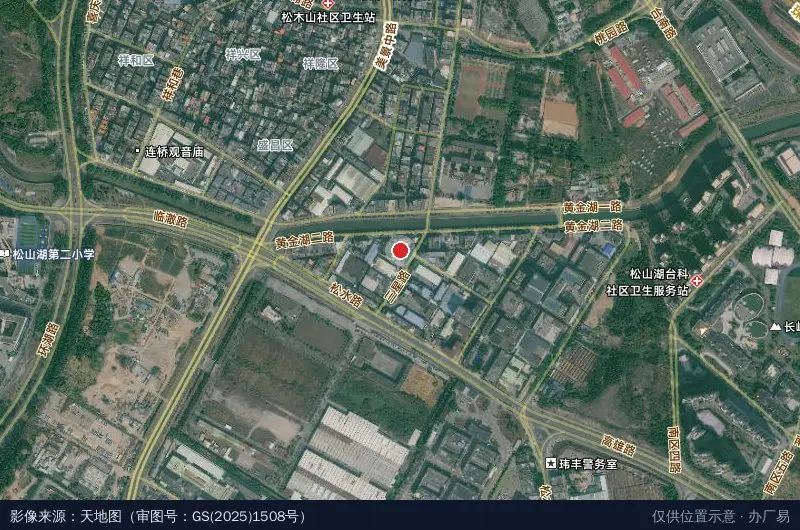 百力科技园卫星位置示意图