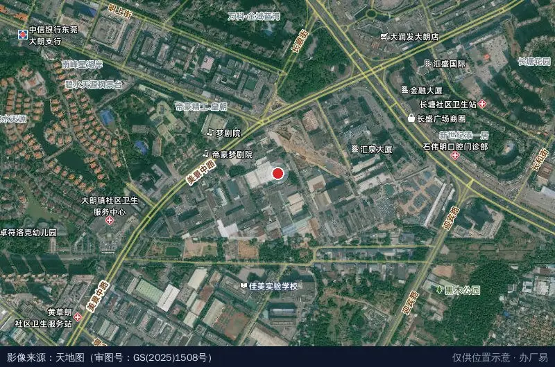 华灏科技园C区卫星位置示意图