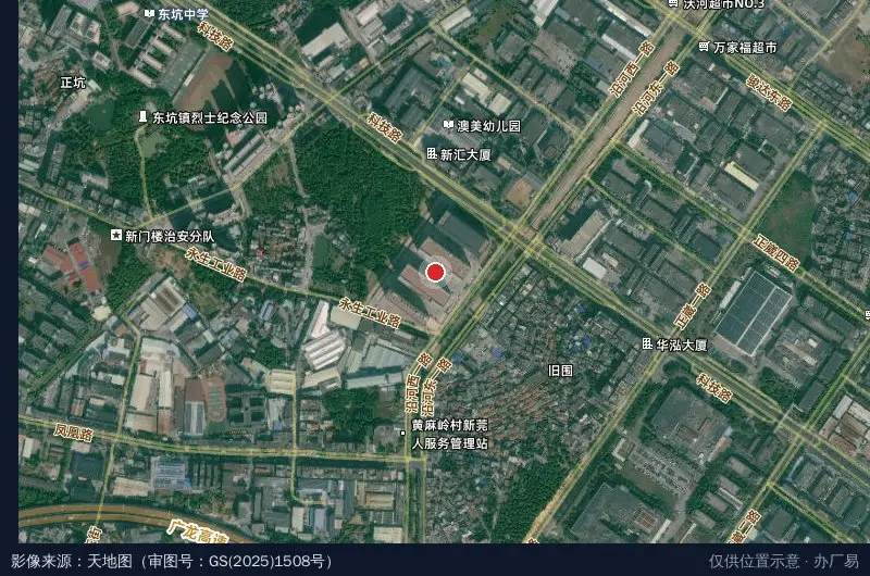 巨丰科技园卫星位置示意图