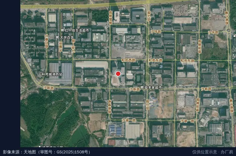 新天伦科技园卫星位置示意图