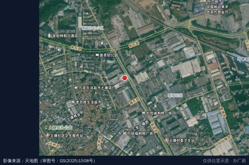 常进科技园卫星位置示意图