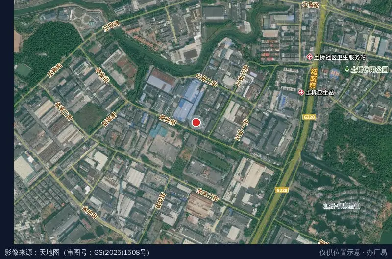 伟辉科技园卫星位置示意图