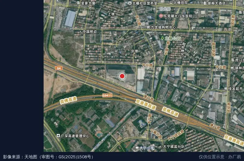 激光谷科创园卫星位置示意图
