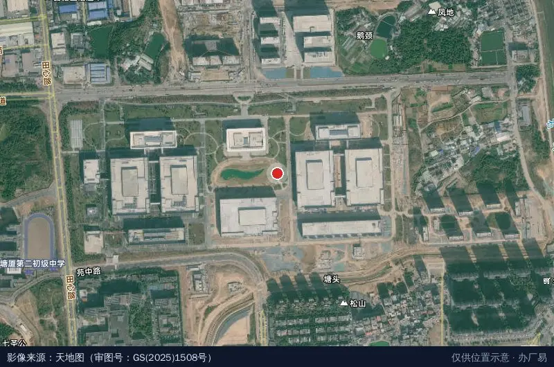 东莞极目科技园卫星位置示意图