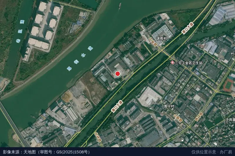 中顺国际物流园卫星位置示意图