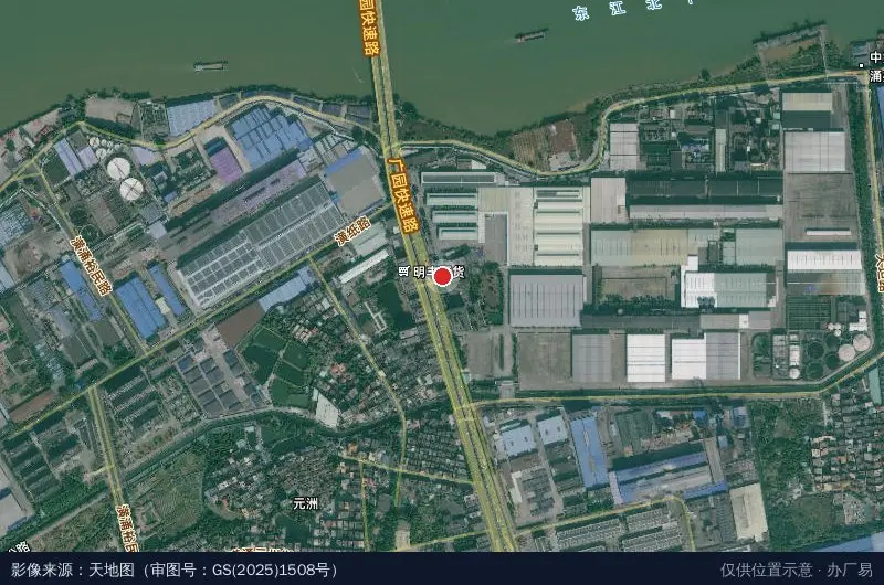 浩宇物流园卫星位置示意图